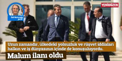 Uzun zamandır, ülkedeki yolsuzluk ve rüşvet iddiaları halkın ve iş dünyasının içinde de konuşuluyordu. Malumun ilanı oldu
