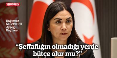 “Şeffaflığın olmadığı yerde bütçe olur mu?”