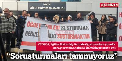 “Soruşturmaları tanımıyoruz”