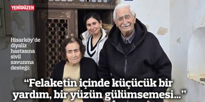 “Felaketin içinde küçücük bir yardım, bir yüzün gülümsemesi…"