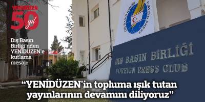 "YENİDÜZEN'in topluma ışık tutan yayınlarının devamını diliyoruz"