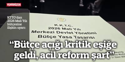 Ticaret Odası: “Bütçe açığı kritik eşiğe geldi, acil reform şart”