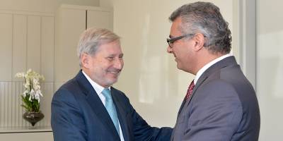 Cumhurbaşkanı Tufan Erhürman, Hahn’ı kabul etti