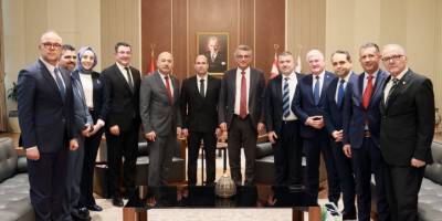 Erhürman, KKTC Sigorta ve Reasürans Şirketler Birliği ve Türkiye Sigorta  Birliği'ni kabul etti