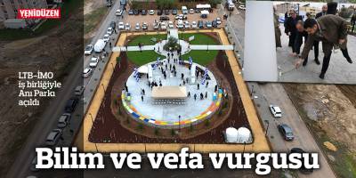 LTB-İMO iş birliğiyle Anı Parkı açıldı