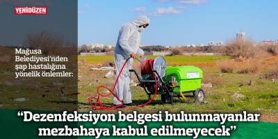 Mağusa Belediyesi’nden şap hastalığına yönelik önlemler