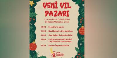 Bellapais’te Yeni Yıl Pazarı coşkusu