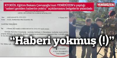 “Haberi yokmuş (!)”
