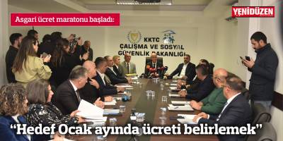 "Hedef Ocak ayında ücreti belirlemek"