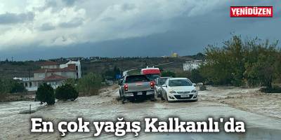 En çok yağış Kalkanlı'da