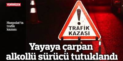 Yayaya çarpan alkollü sürücü tutuklandı
