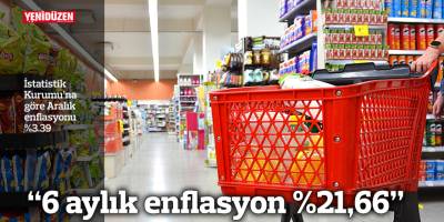 “6 aylık enflasyon %21,66”