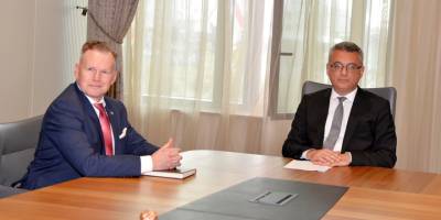 Cumhurbaşkanı Erhürman, Slovakya’nın Lefkoşa Büyükelçisi Martin Bezák ile görüştü