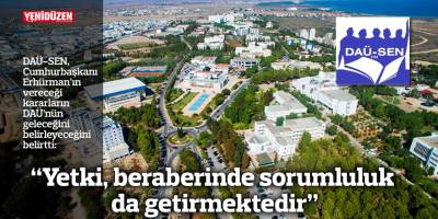 "Yetki, beraberinde sorumluluk da getirmektedir"