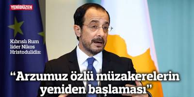 “Arzumuz özlü müzakerelerin yeniden başlaması”