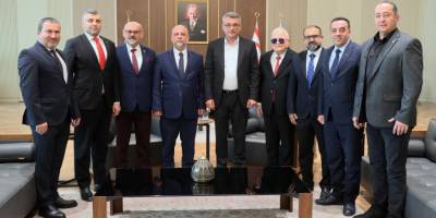 Cumhurbaşkanı Tufan Erhürman, Kıbrıs Türk İş İnsanları Derneği (İŞAD) yönetimini kabul etti.