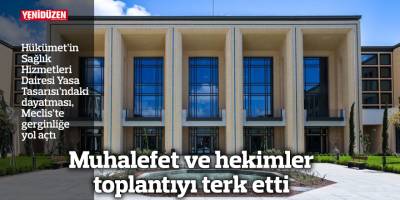 Muhalefet ve hekimler toplantıyı terk etti