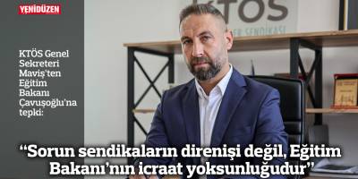 “Sorun sendikaların direnişi değil, Eğitim Bakanı’nın icraat yoksunluğudur”