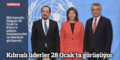 Kıbrıslı liderler 28 Ocak'ta görüşüyor