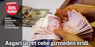 Asgari ücret cebe girmeden eridi