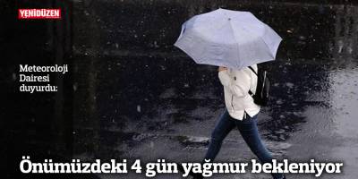 Hava yarından itibaren dört gün yağmurlu olacak