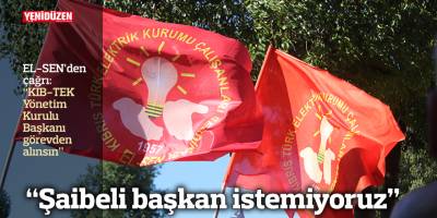 "Şaibeli başkan istemiyoruz"