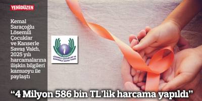 “4 Milyon 586 bin TL’lik harcama yapıldı”