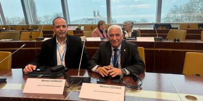 Özçınar ile Harmancı Strasbourg’da toplantıya katıldı