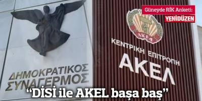 Güneyde RİK Anketi:  “DİSİ ile AKEL başa baş”
