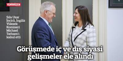 Sıla Usar İncirli, İngiliz Yüksek Komiseri Michael Tatham’ı kabul etti