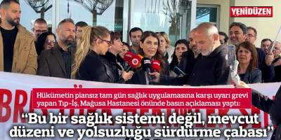 “Bu bir sağlık sistemi değil, mevcut düzeni ve yolsuzluğu sürdürme çabası”