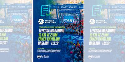 Lefkoşa Maratonu 10 ve 21 kilometre koşularına erken kayıtlar başladı
