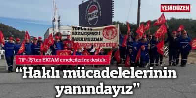 “Haklı mücadelelerinin yanındayız”