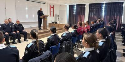 Adalıer, polis okulunda temel eğitim gören öğrecilere hitap etti…
