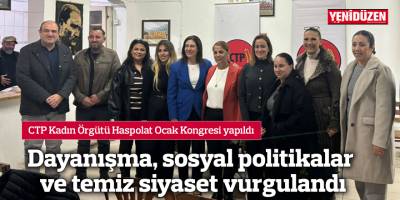 CTP Kadın Örgütü Haspolat Ocak Kongresi yapıldı