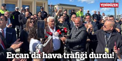 Ercan'da hava trafiği durdu!