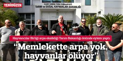 “Memlekette arpa yok, hayvanlar ölüyor”