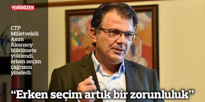 “Erken seçim artık bir zorunluluk”