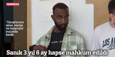 Sanık 3 yıl 6 ay hapse mahkûm edildi
