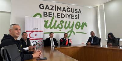 Kıbrıs’ın ilk "Olimpik Temalı Park" projesi tanıtım toplantısı Mağusa Belediyesi'nde yapıldı