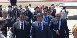 Davutoğlu adaya geldi