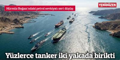 Yüzlerce tanker iki yakada birikti