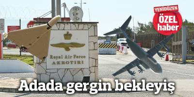 Adada gergin bekleyiş