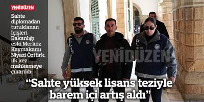 "Sahte yüksek lisans teziyle barem içi artış aldı"