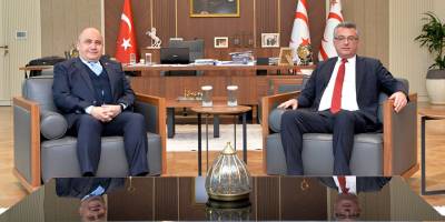 Erhürman, Üstel ve Başçeri’yi kabul etti