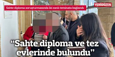 “Sahte diploma ve tez evlerinde bulundu”