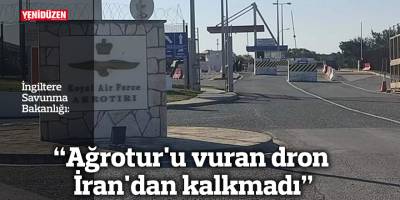 "Ağrotur'u vuran dron İran'dan kalkmadı"