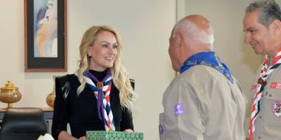 Nilden Bektaş Erhürman, izci liderleriyle görüştü