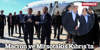 Macron ve Mitsotakis Kıbrıs'ta