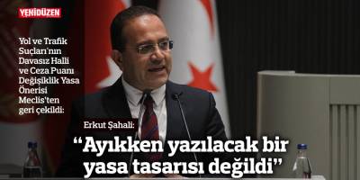 Şahali: “Ayıkken yazılacak bir yasa tasarısı değildi”